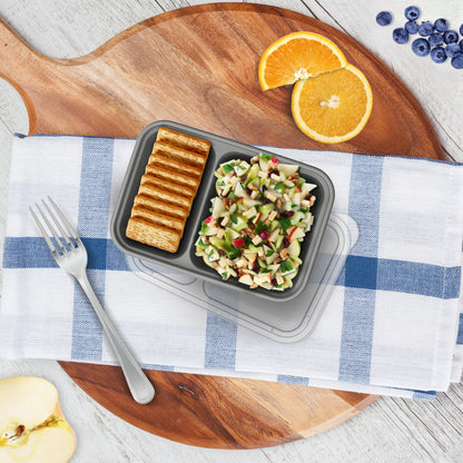 Bentgo® Prep 2-Compartment Snack Containers (20-Piece) - Pewter | Lifestyle Image
